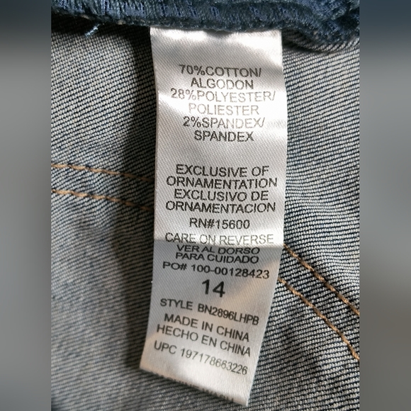 NWT Democracy Ab Technology High Rise Cropped Jeans Women's Size 14 - Picture 6 of 11